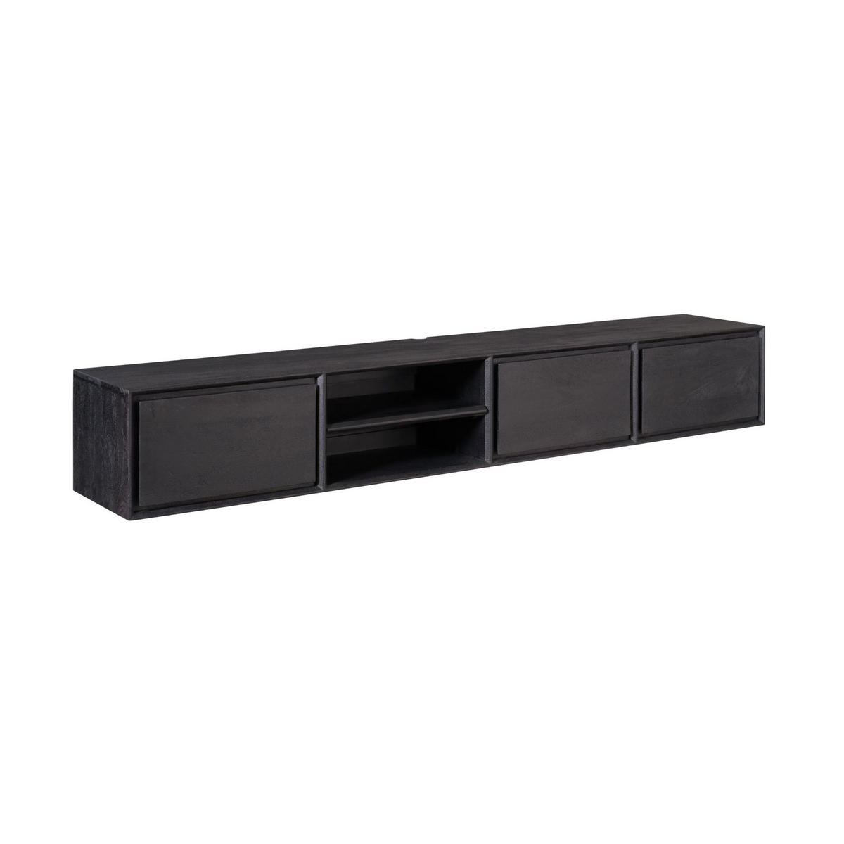 TV-MÖBEL Ambiance Schwarz 35/200/30 cm - Schwarz, Holz (200/30/35cm) - Starfurn
