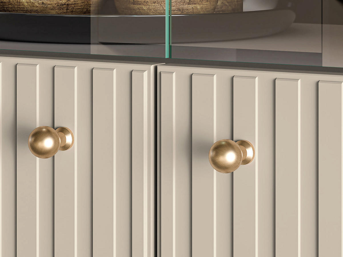 VITRINE – 92 cm – Sophie – Kaschmir - Kaschmir, Holzwerkstoff (92/151/40cm) - hi-markt