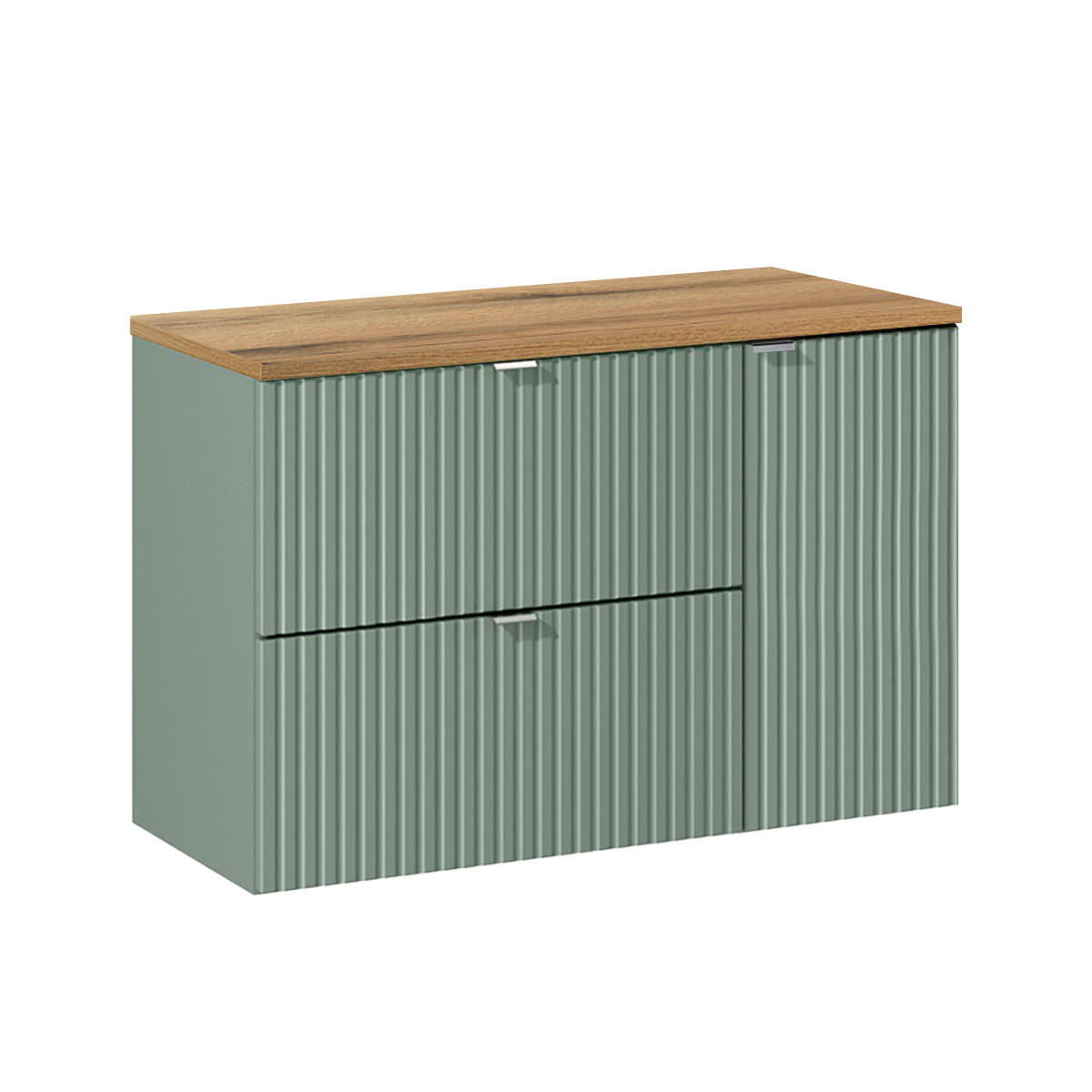 WASCHTISCHUNTERSCHRANK 90.4cm Jade Grün - Grün, Holzwerkstoff (90.4/59.5/40cm) - Petits-meubles