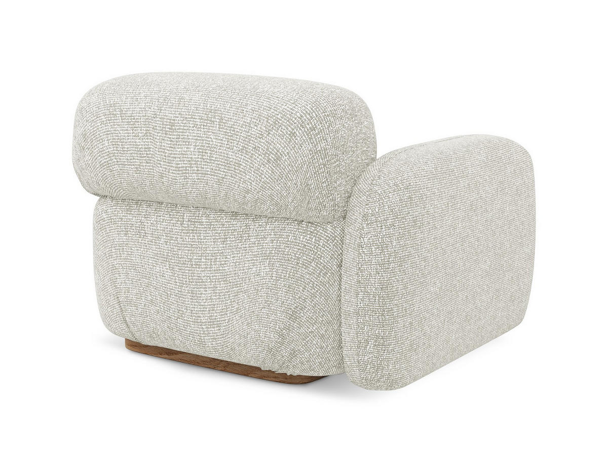 SOFAELEMENT Links Strukturstoff Stoff Beige - Beige/Creme, Holz/Textil (95/73/95cm) - Makamii
