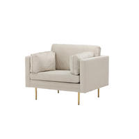 SESSEL BOOM Beige 110x90x88 cm - Beige, Textil (110/88/90cm) - FURNLUX