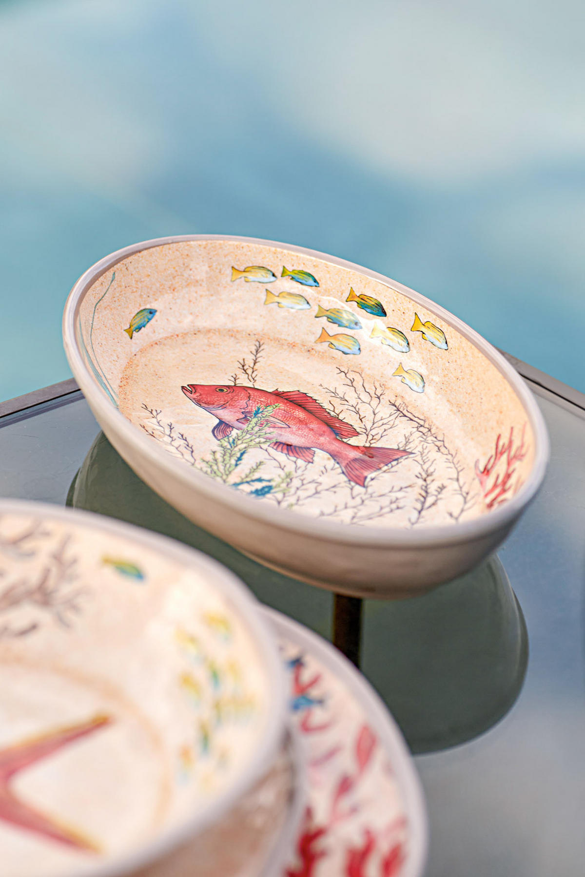 SCHÜSSEL / Salatschüssel Ø 36 cm Sea Life - Multicolor, Kunststoff (36cm) - Rose & Tulipani