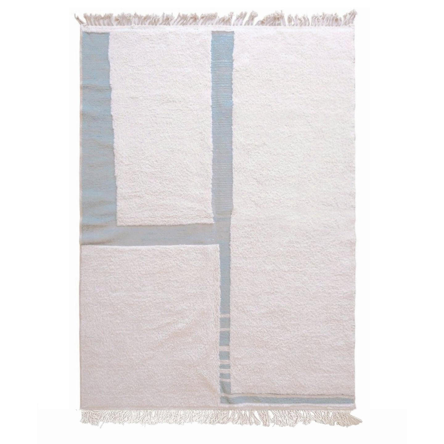 BERBERTEPPICH aus Marokko aus reiner Wolle weiß - Weiß, Naturmaterialien (251/302cm) - AFK Living