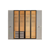 KLEIDERSCHRANK Rubato 6 trg. - Creme, Holzwerkstoff (260/225/63cm)