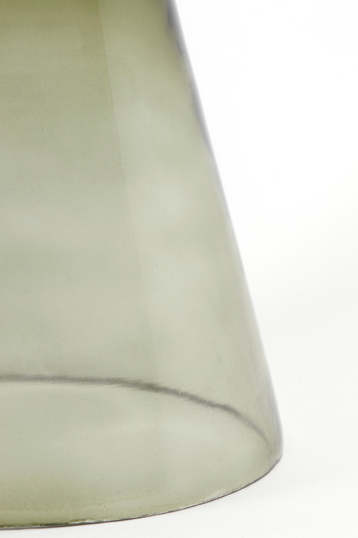 BEISTELLTISCH Dakwa Grün Ø37/44 cm - Dunkelgrün, Glas (37/37/44cm) - Light & Living