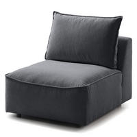 MODULSESSEL - Grau, Holz/Textil (80/82/99cm) - home24