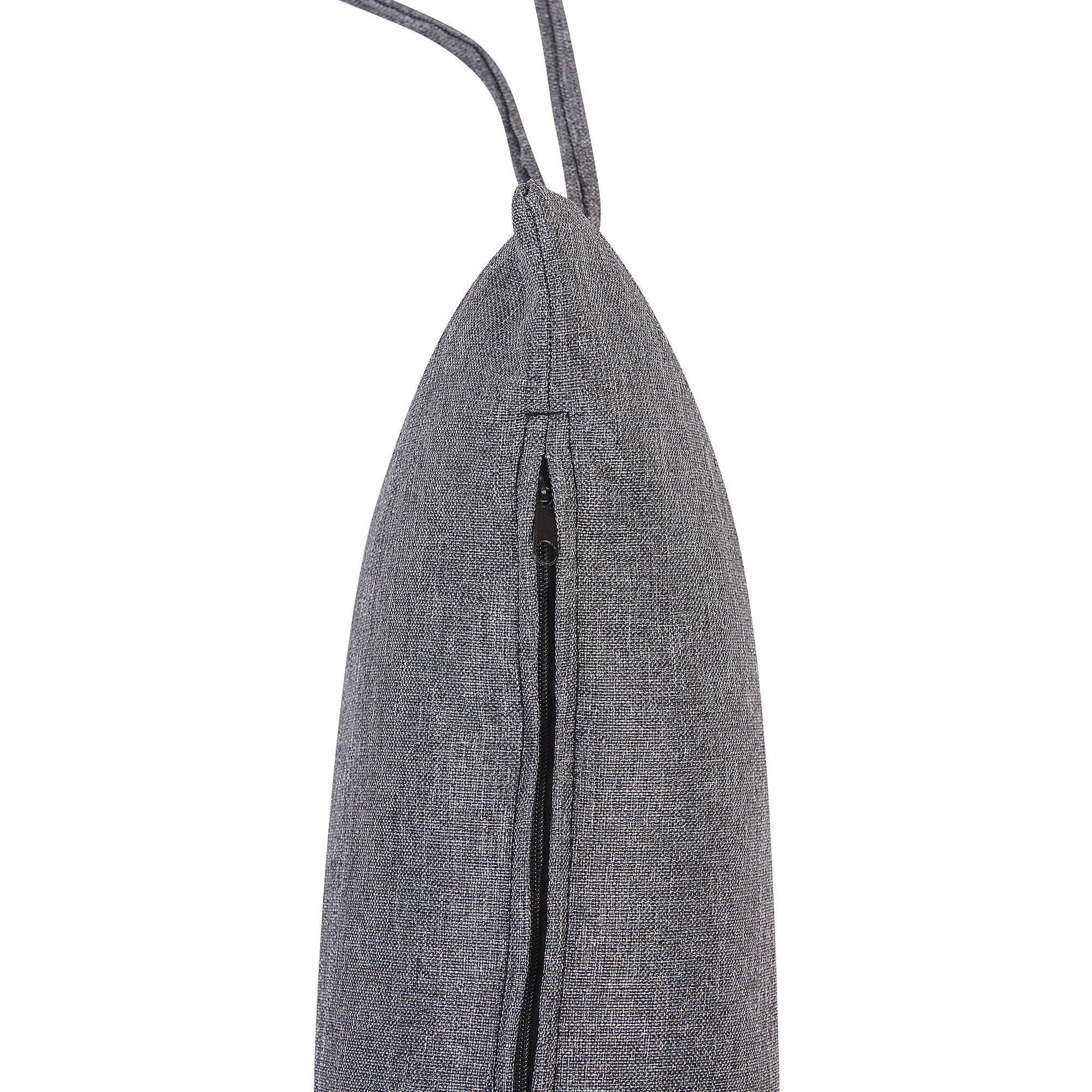 HÄNGESESSEL PE Rattan hellgrau 106 cm mit Sitzkissen Tollo - Grau, Kunststoff (106/116/74cm) - Beliani