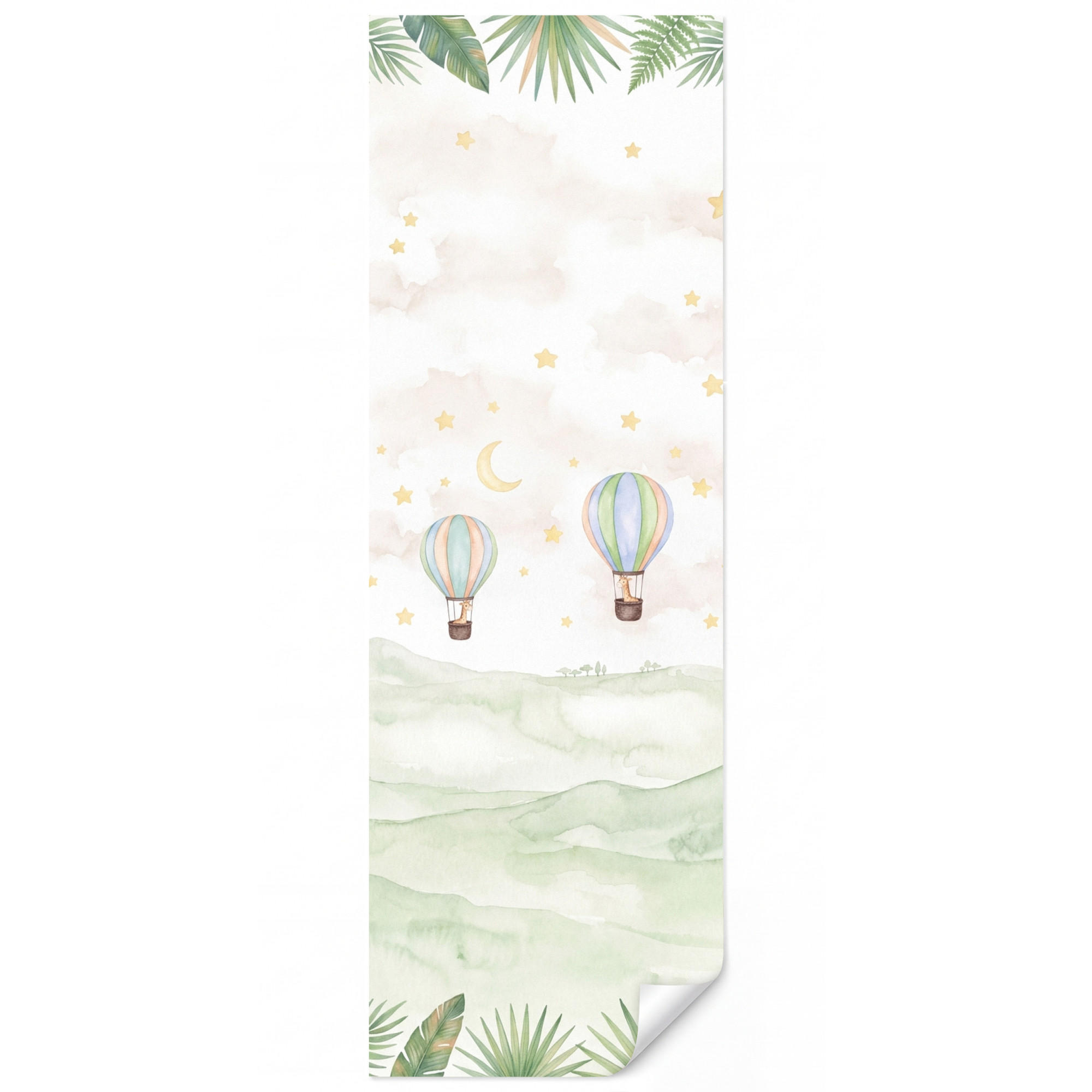 OnlyWow Kindertapete Weiß 100x300 cm