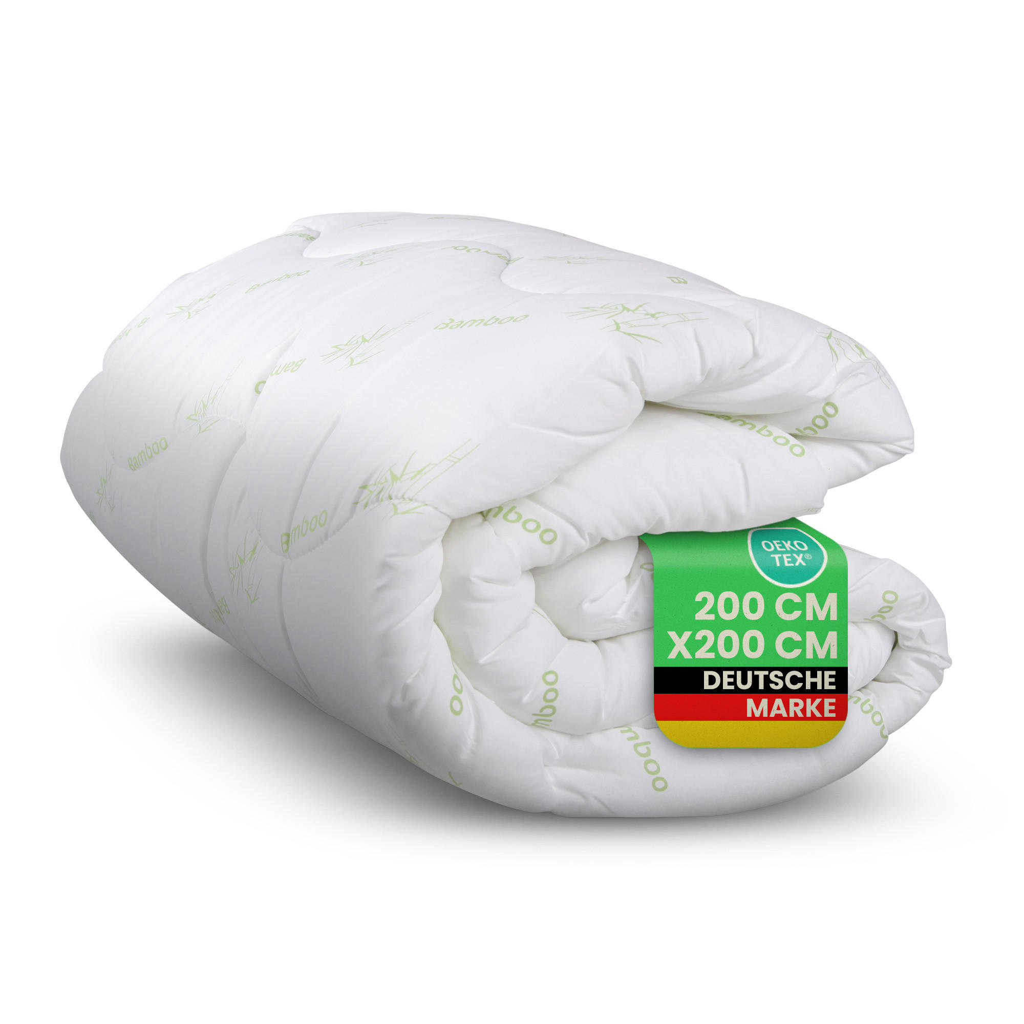 STEPPBETT Bamboo 200 x 200 cm - Weiß, Textil (200/200cm) - Bestlivings
