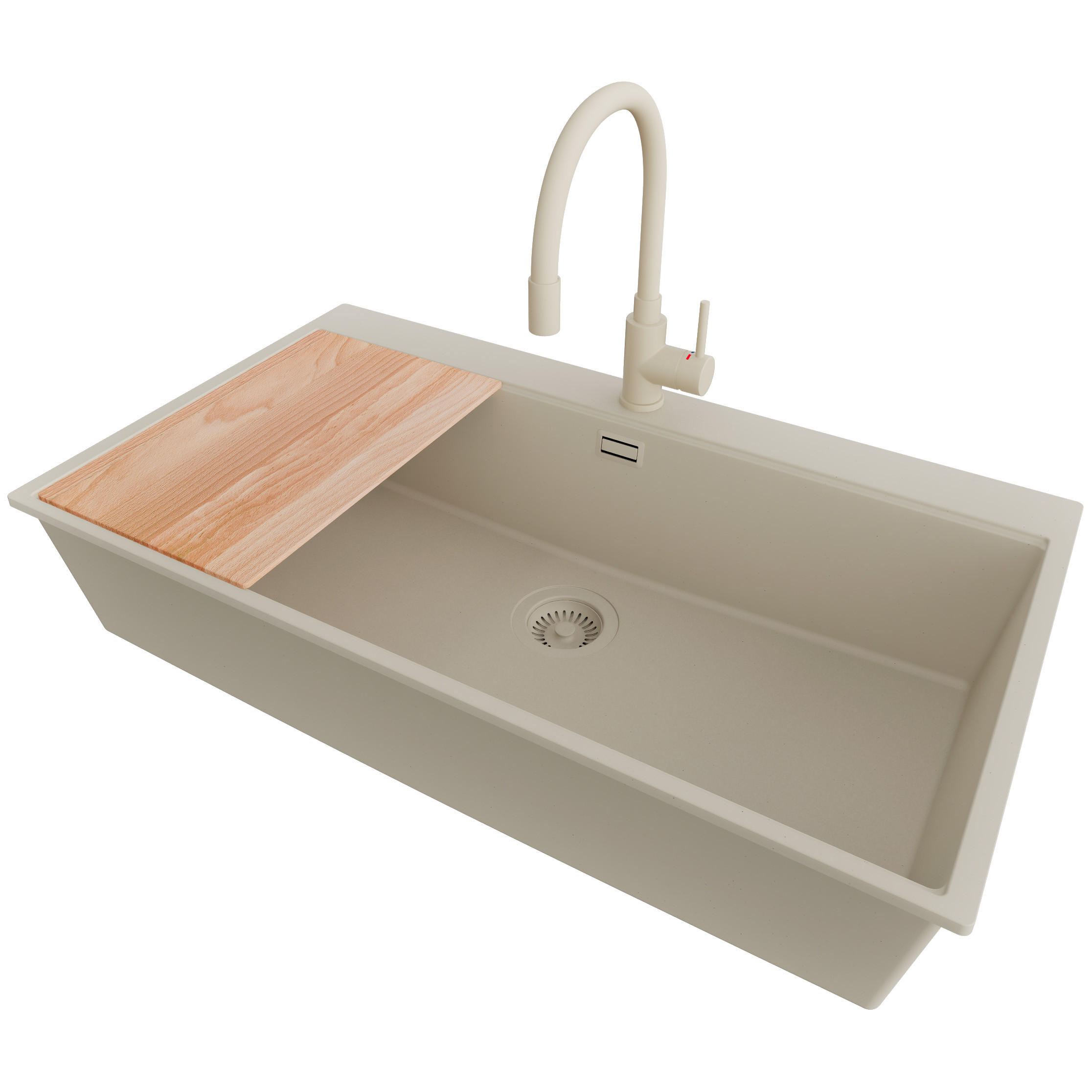 Primagran Granitspüle Beige, Beige, Beige, Beige 88x20x50 cm