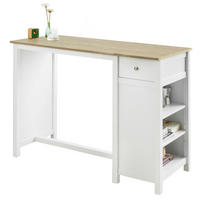 BARTISCH Weiß-Natur - Weiß, Holzwerkstoff (120/90/55cm) - SoBuy