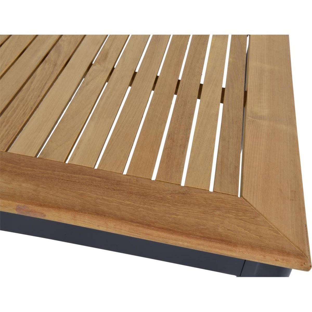GARTENTISCH Monza - Anthrazit - 150/90/75,5 cm - Dunkelgrau, Metall (150/90/75cm) - Lesli Living