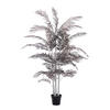 TOPF Palme Grau 198/160/198 cm - Grau, Kunststoff (198cm) - Light & Living
