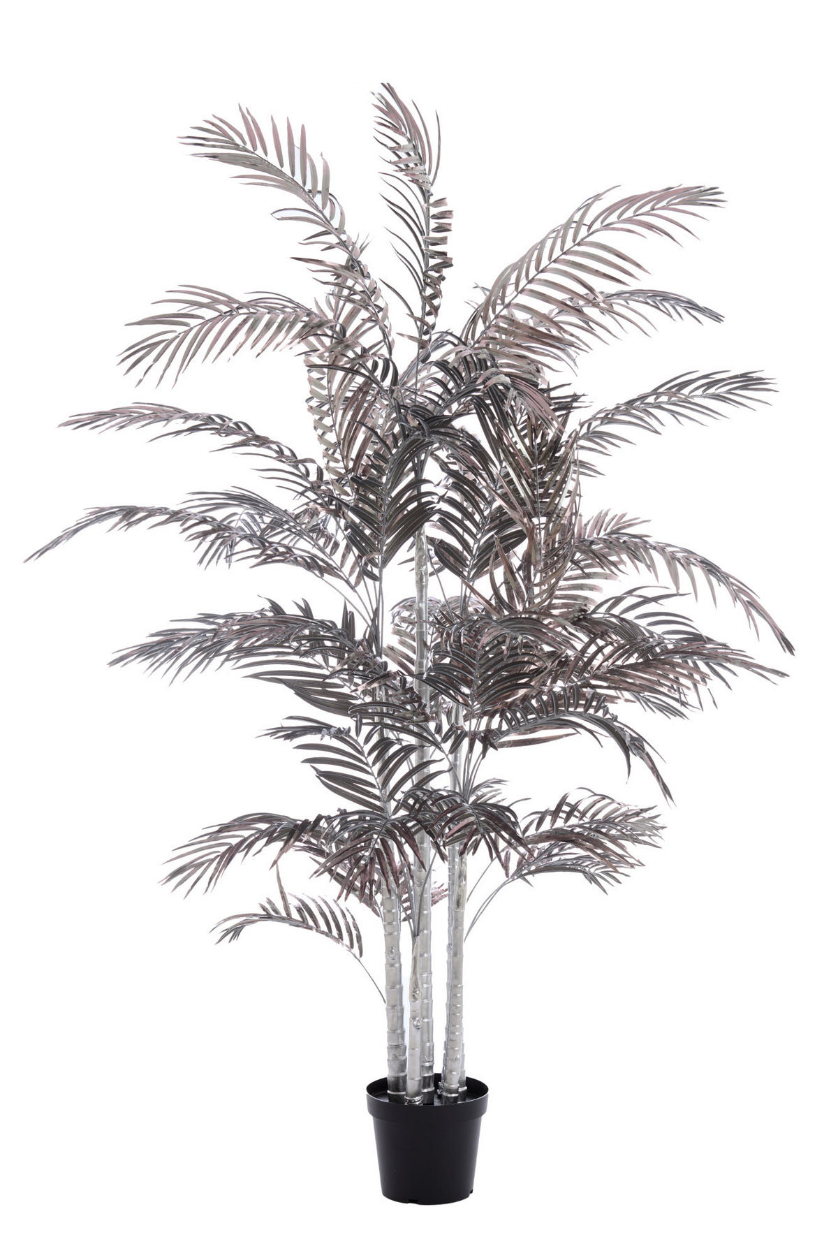 TOPF Palme Grau 198/160/198 cm - Grau, Kunststoff (198cm) - Light & Living