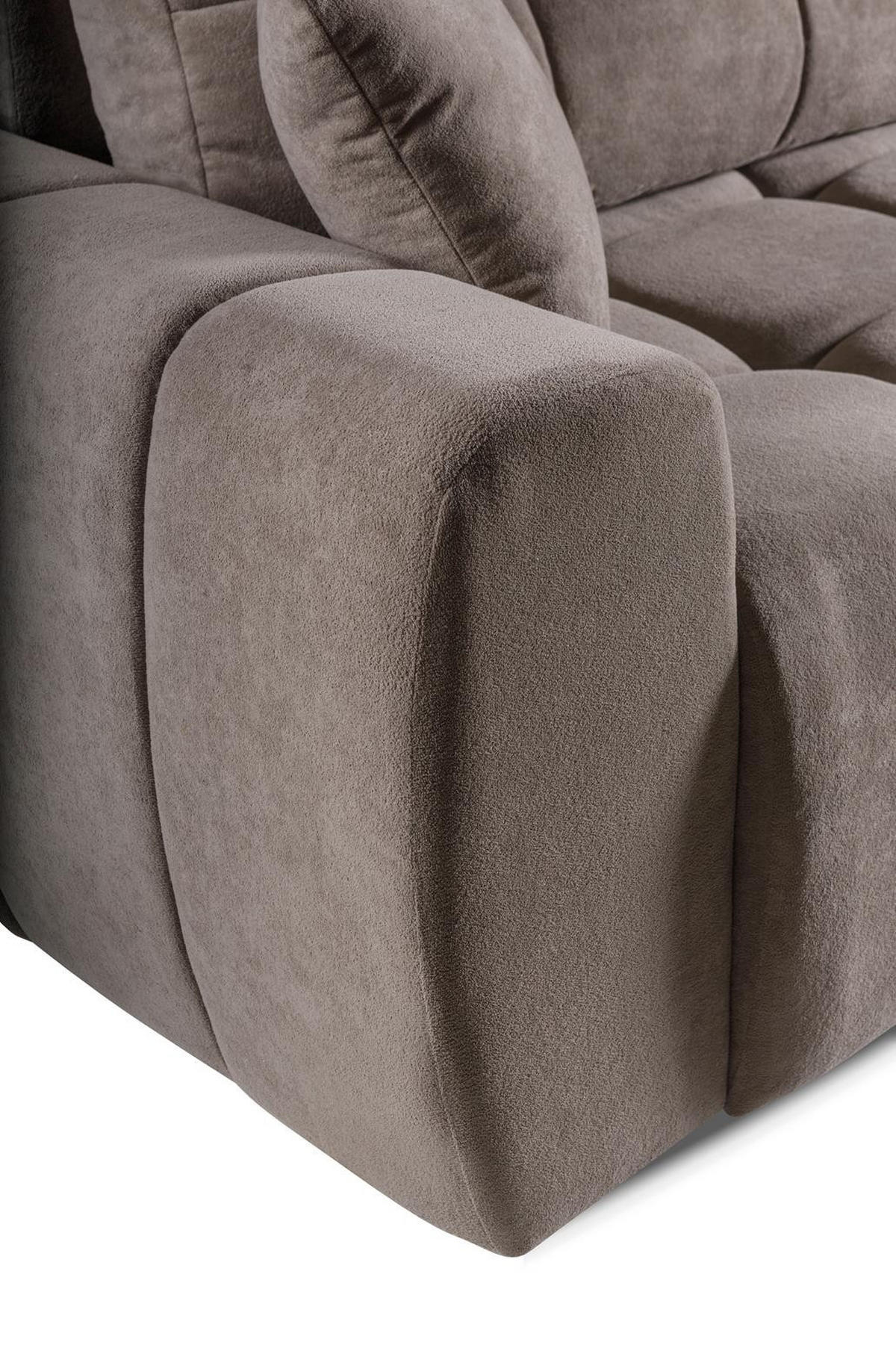 SOFA Futu Dunkelbraun, mit Schlaffunktion - Dunkelbraun, Holzwerkstoff (263/93/105cm) - Bettso