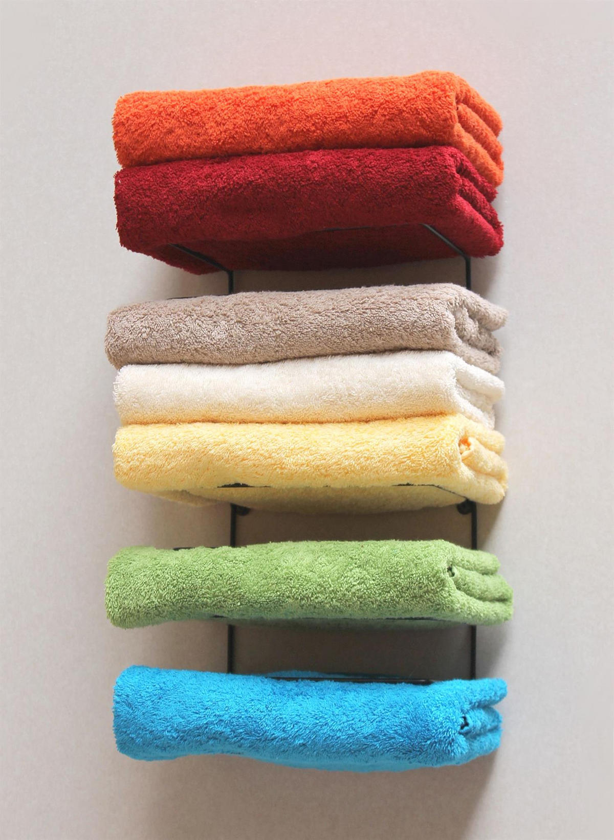 HANDTUCHHALTER Wandmontage 2er Set Metall Schwarz 20 cm - Schwarz, Metall (20/20/14.5cm) - DanDiBo