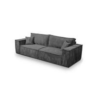 SCHLAFSOFA Sekwana Grau (Poso 60) - Grau, Textil (255/85/105cm) - Fedve