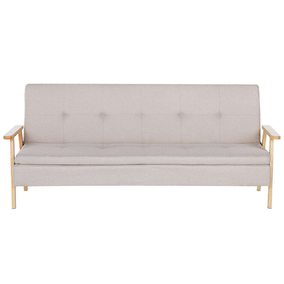 SCHLAFSOFA Polsterbezug Beige Tjorn - Beige, Textil (204/84/67cm) - Beliani