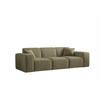 SOFA Celes Premium 3-sitzer Opera Velvet - Olivgrün, Holzwerkstoff/Textil (225/73/88cm) - Fun Möbel