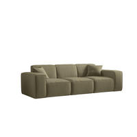 SOFA Celes Premium 3-sitzer Opera Velvet - Olivgrün, Holzwerkstoff/Textil (225/73/88cm) - Fun Möbel