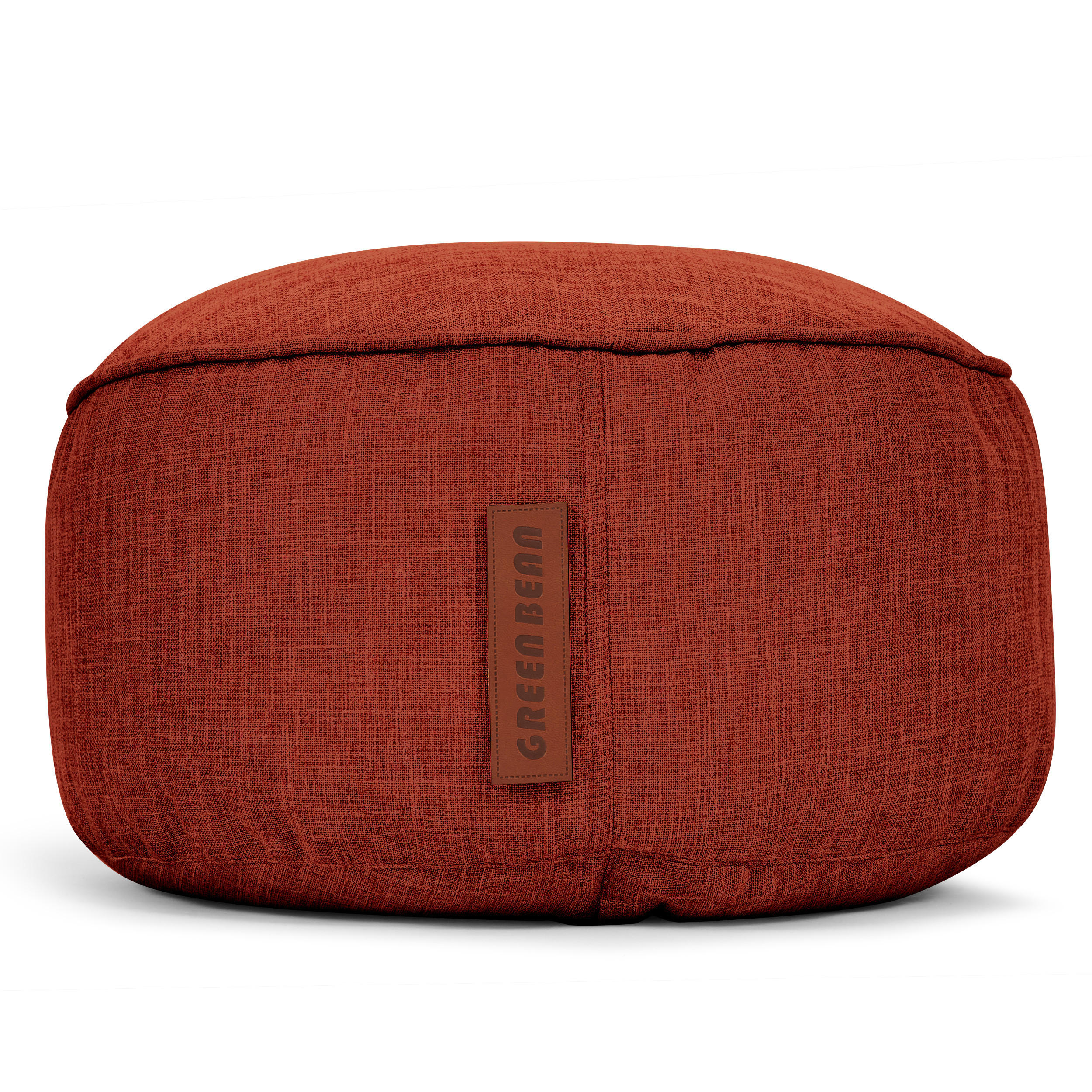 SITZSACK-HOCKER "Home Linen" 45x25cm - Rot, Textil (45/25/45cm) - Green Bean