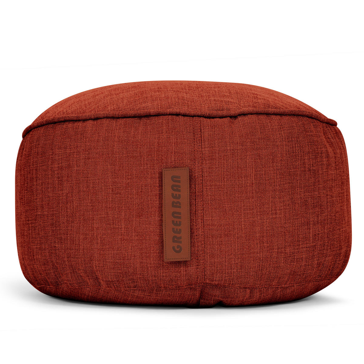 SITZSACK-HOCKER "Home Linen" 45x25cm - Rot, Textil (45/25/45cm) - Green Bean