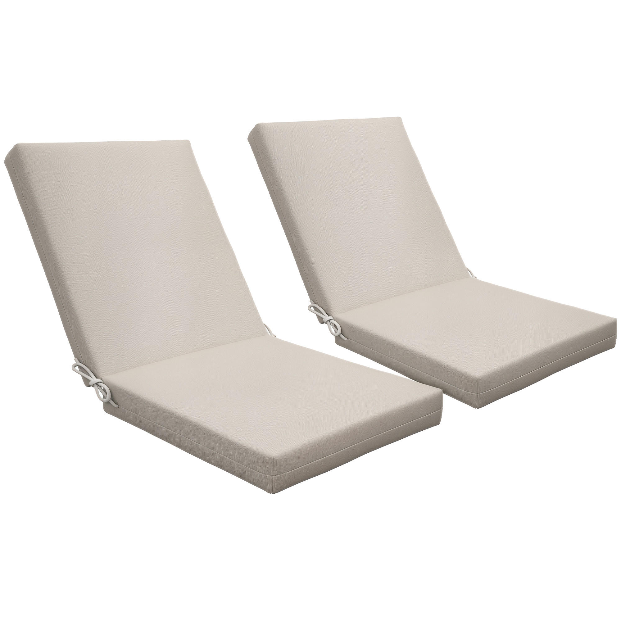 SESSELAUFLAGEN Beige 2 Stück - Beige, Kunststoff (51/8/112cm) - GiPP