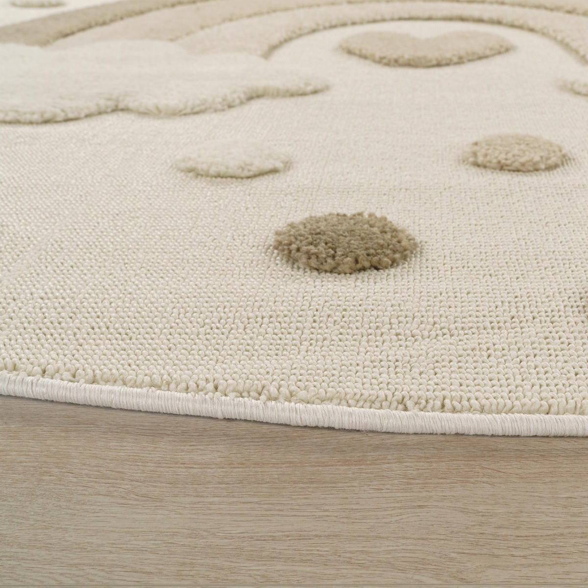 KINDERTEPPICH 120/120 cm Togo 376 - Sandfarben, Textil (120/120cm) - Paco Home