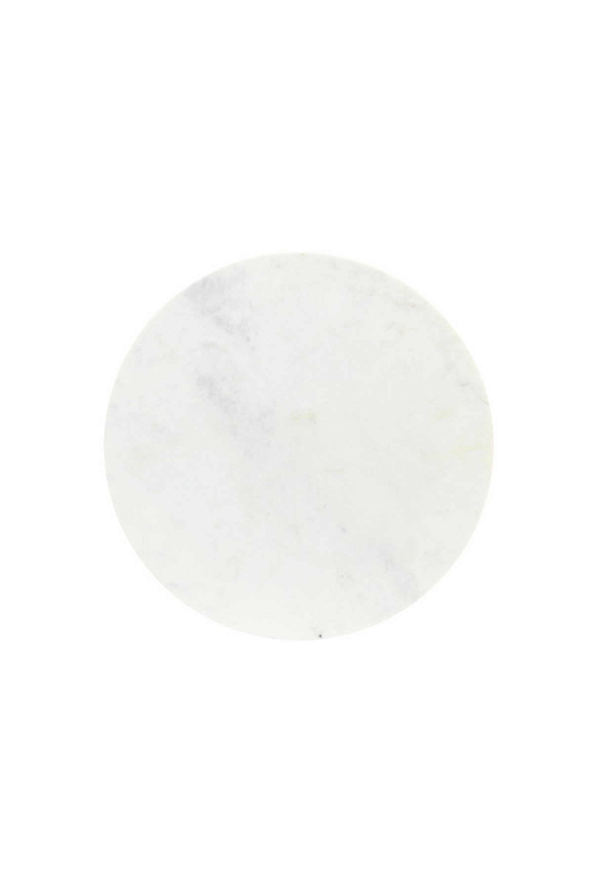 BEISTELLTISCH Rickerd Weiß Ø48/53 cm - Weiß, Metall (48/48/53cm) - Light & Living