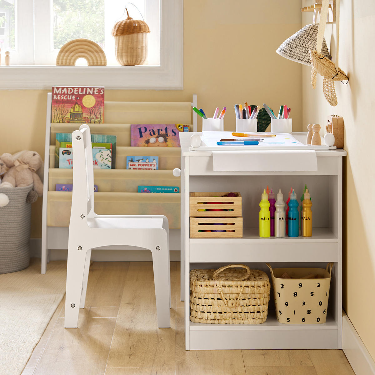 KINDERSITZGRUPPE Weiß - Weiß, Holzwerkstoff (80/65/54cm) - SoBuy