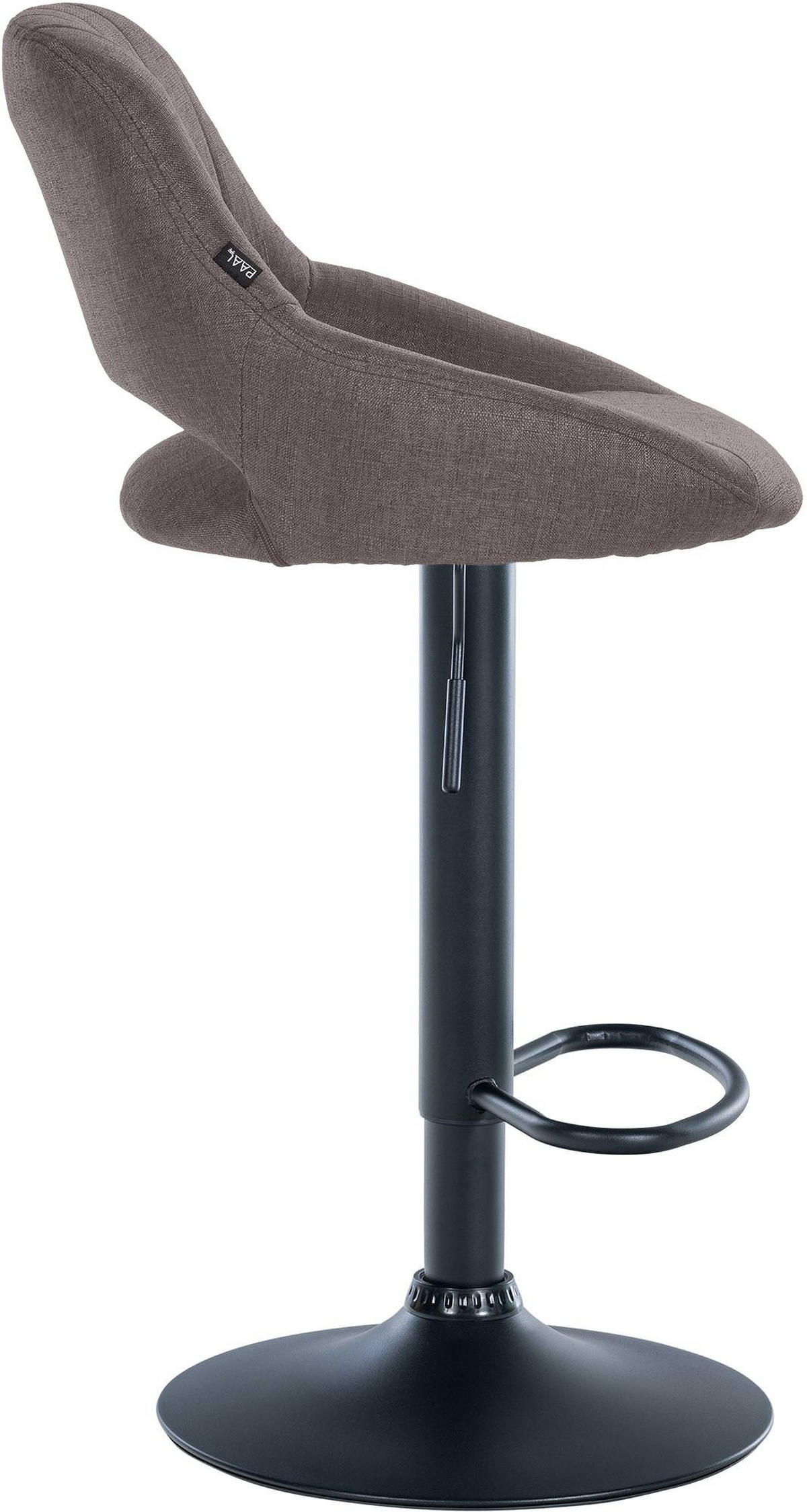 BARHOCKER 2er Set Stoff dunkelgrau - Dunkelgrau, Textil (47/85/48cm) - CLP