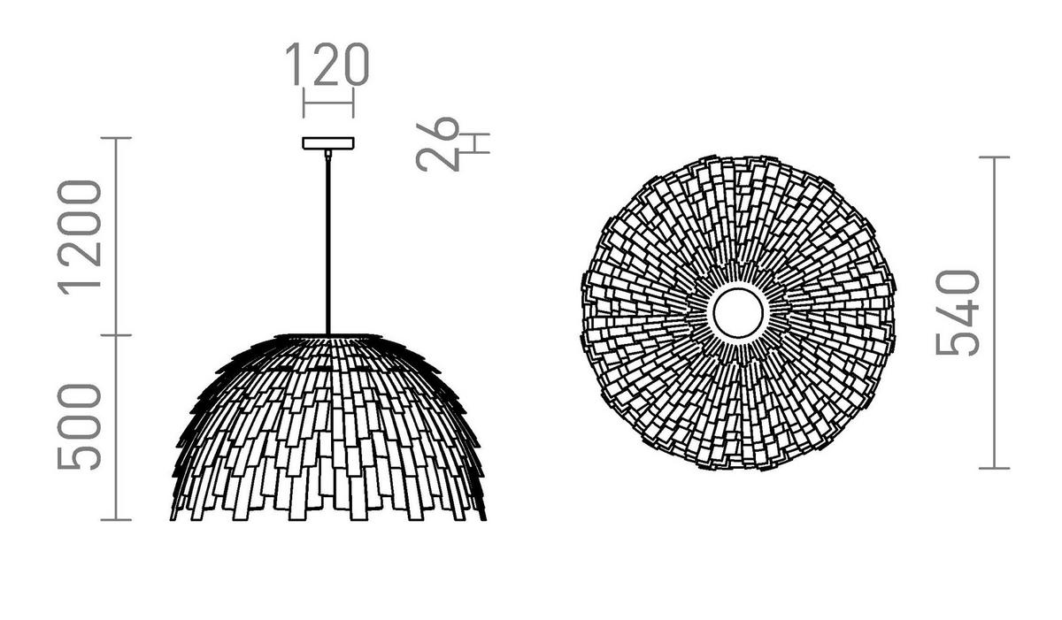 PENDELLEUCHTE RARA Weiße PVC 15 W - Weiß, Kunststoff (30/30/120cm) - Rendl