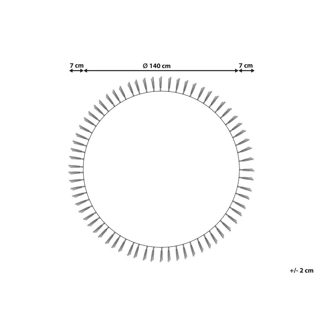 Thumbnail - Beliani Teppich, Beige, Naturmaterialien, Rund, 140x140 cm, Teppiche & Böden, Teppiche, Flachgewebe-Teppiche
