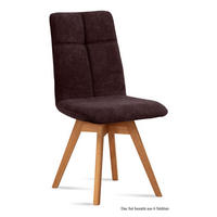 ESSZIMMERSTUHL drehbar (6er-Set) Dorea 47x92x60 Eiche geölt/Espresso - Eichefarben/Dunkelbraun, Kunststoff (60/92/47cm) - 58aufmkessel