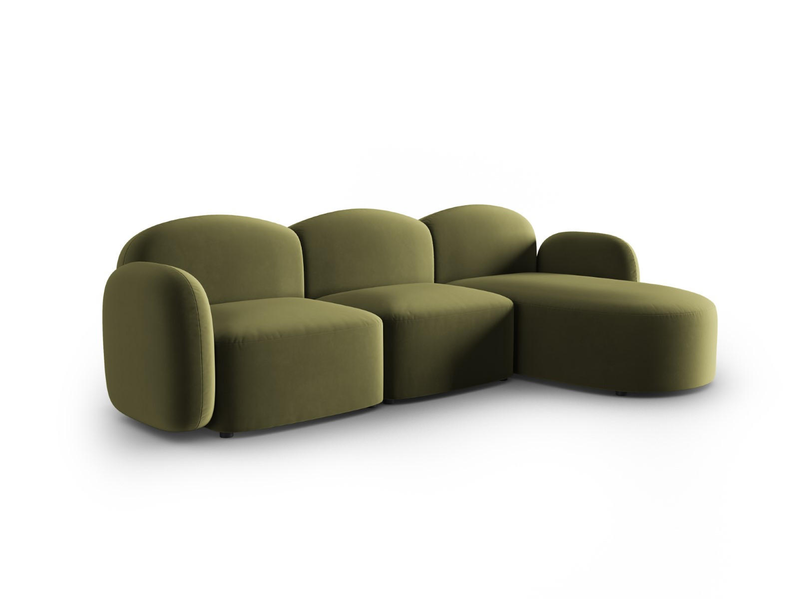 Thumbnail - Micadoni Ecksofa, Hellgrün, Textil, 4-Sitzer, L-Form, 272x155 cm, Hergestellt in Europa, Wohnzimmer, Sofas & Couches, Wo...