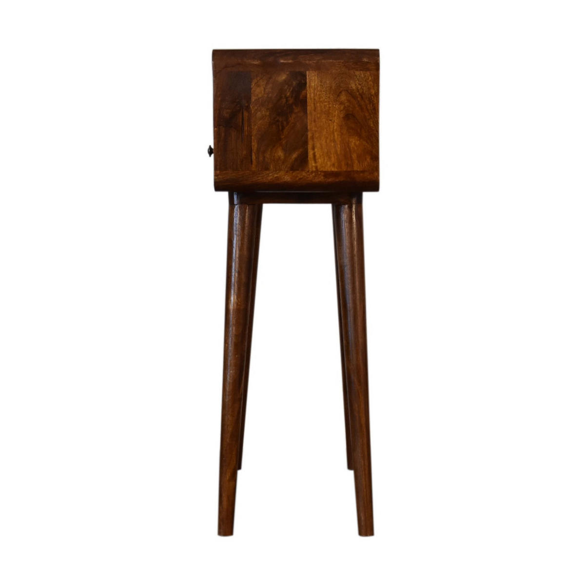 KONSOLENTISCH mit Kastanien-Finish - Messingfarben/Braun, Holz/Metall (30/60/90cm) - Artisan Furniture