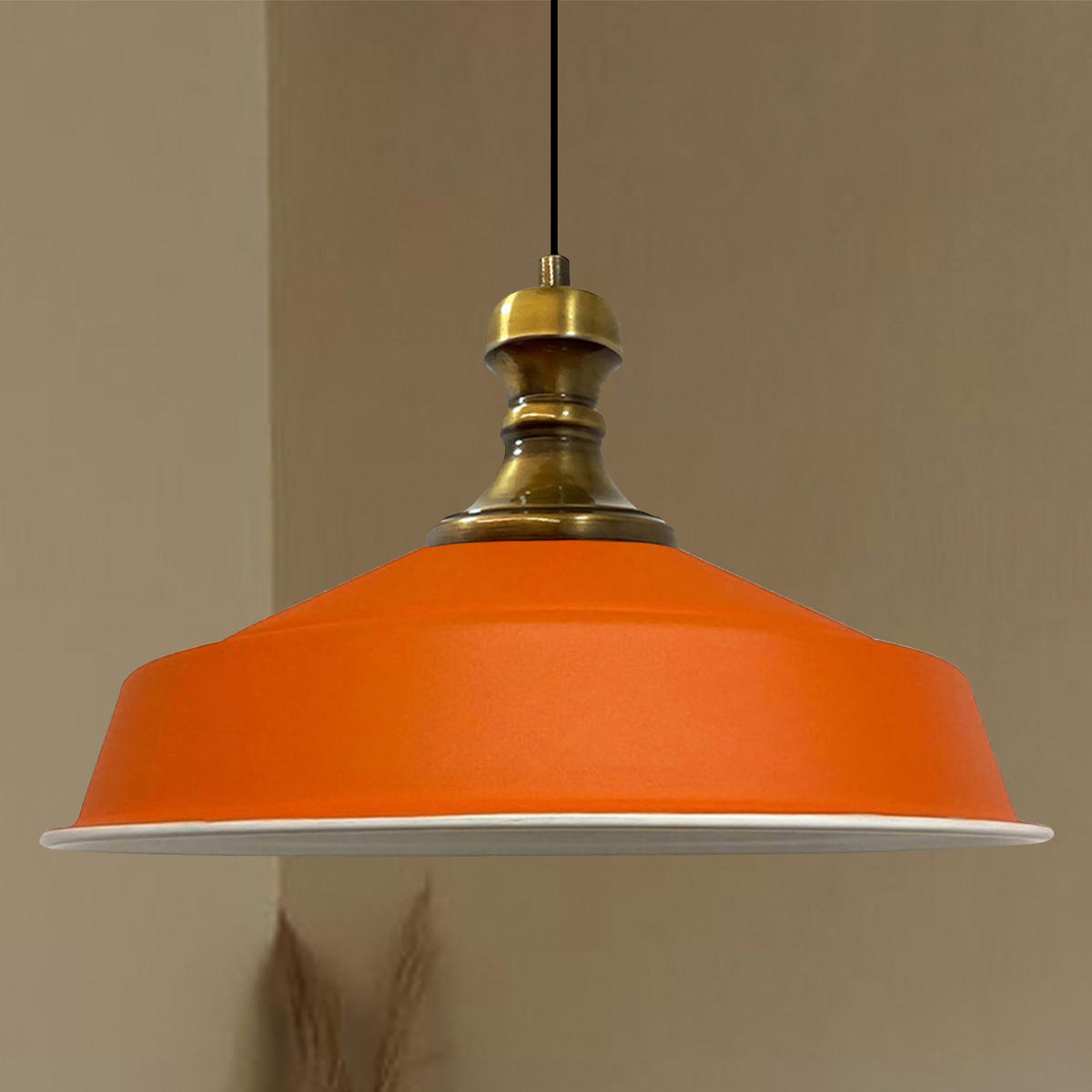 PENDELLEUCHTE Asletl-Knob 41/28 - Orange, Metall (41/41/28cm) - Bamyum
