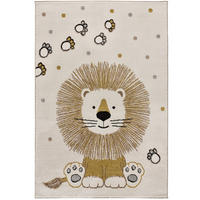 KINDERTEPPICH Weiß Beats 120/170 cm - Weiß, Naturmaterialien/Textil (120/170cm) - Atticgo