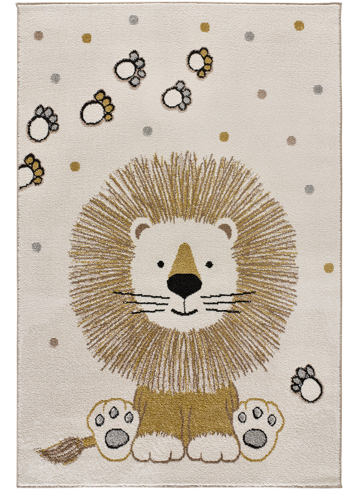 KINDERTEPPICH Weiß Beats 120/170 cm - Weiß, Naturmaterialien/Textil (120/170cm) - Atticgo