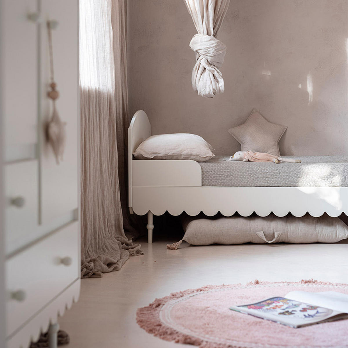 POSTEL 90/200 Babushka Bílá - bílá, kompozitní dřevo (90/200cm) - Petits-meubles