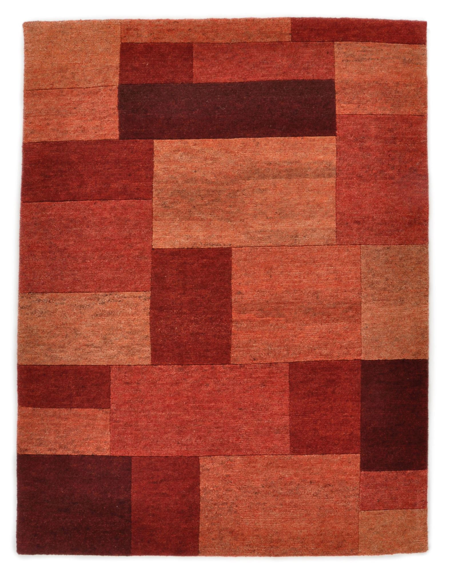 Theko Wollteppich Rot 140x200 cm