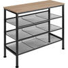 SCHUHREGAL Wolverhampton,75,5 x 30,5 x 69,5 cm,Industrial Holz hell, Eiche Sonoma - Naturfarben, Holz (30.5/69.5/75.5cm) - tectake