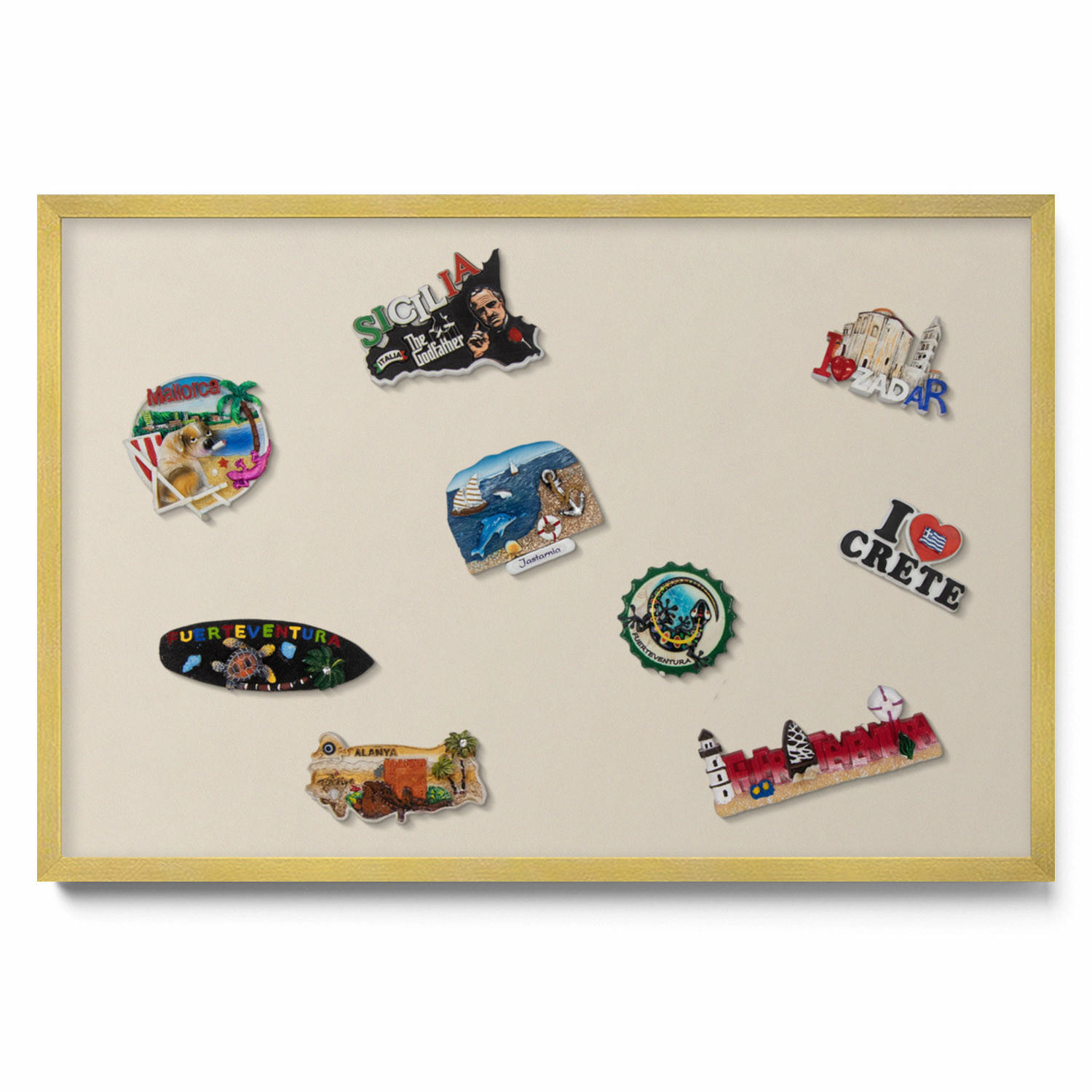 Tulup Magnettafel Beige 60x50x0.4 cm