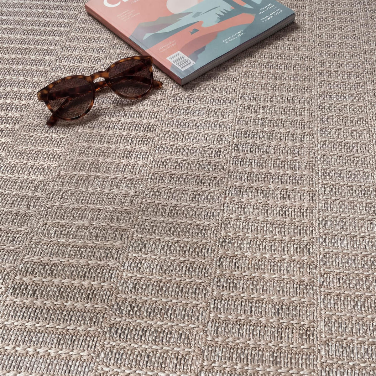 OUTDOORTEPPICH 160/160 cm Vermont 192 - Beige, Kunststoff (160/160cm) - Paco Home