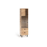 DREHTÜRENSCHRANK ARTIANO 50/196/40cm 2-türig Eiche Artisan - Eiche Artisan, Holzwerkstoff (50/196/40cm) - MASSENO