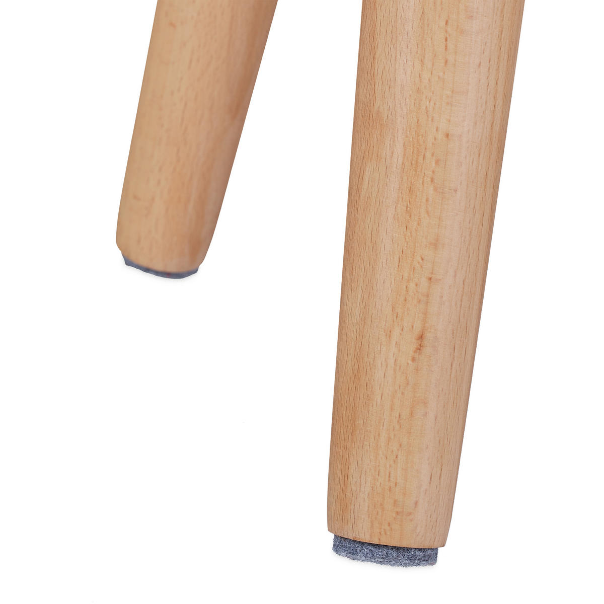 SITZHOCKER - Grau, Holz/Holzwerkstoff (37/37/45.5cm) - Relaxdays