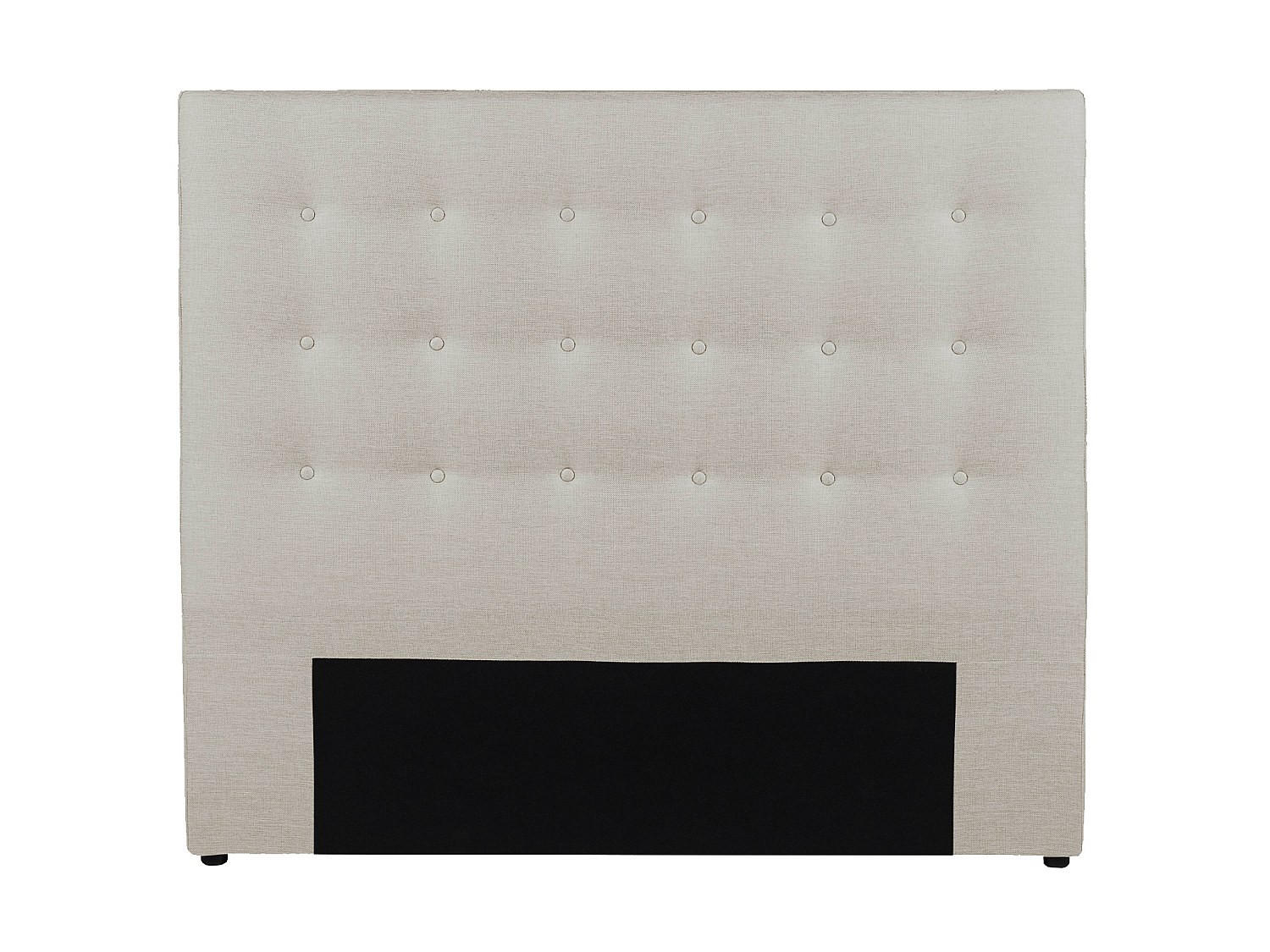 POLSTER-BETTKOPFTEIL - 140 cm - Stoff - Beige - FRANCESCO - Beige, Textil (144/125/9.5cm) - Vente-Unique