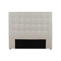 POLSTER-BETTKOPFTEIL - 140 cm - Stoff - Beige - FRANCESCO - Beige, Textil (144/125/9.5cm) - Vente-Unique