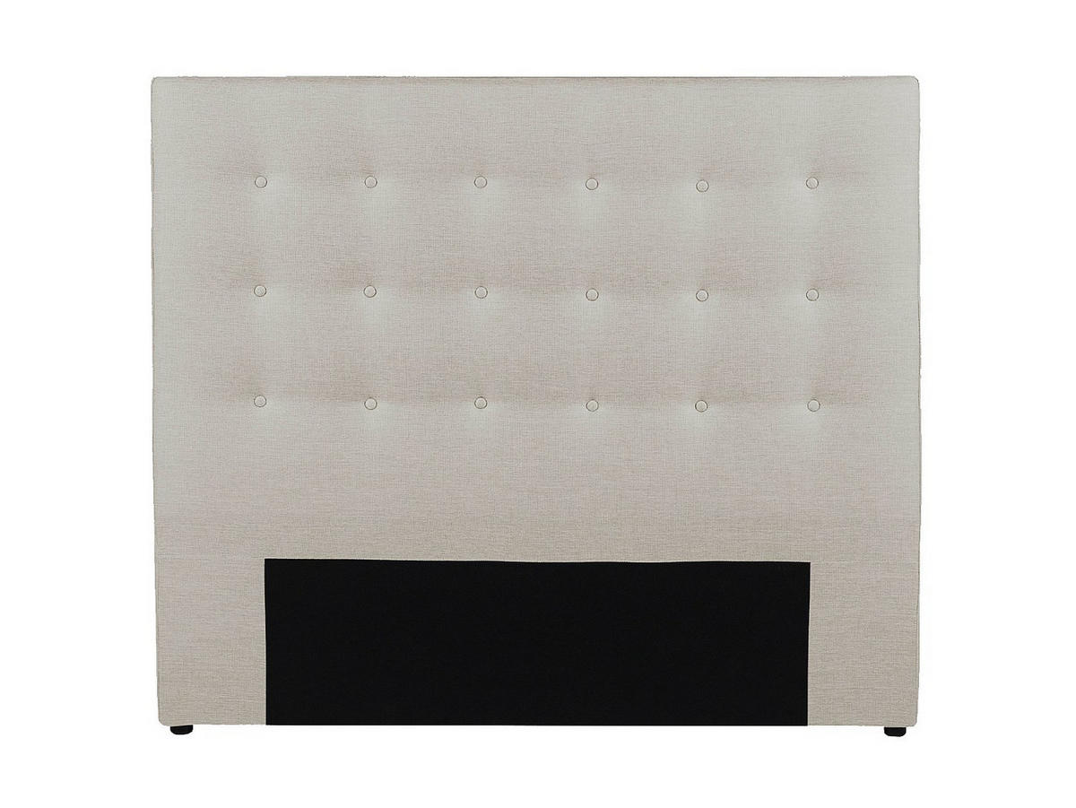 POLSTER-BETTKOPFTEIL - 140 cm - Stoff - Beige - FRANCESCO - Beige, Textil (144/125/9.5cm) - Vente-Unique