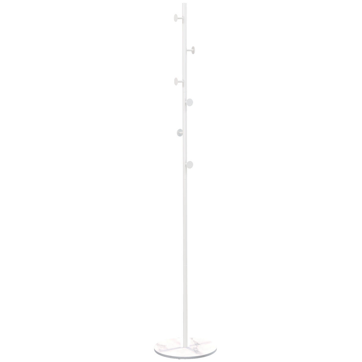 GARDEROBENSTÄNDER Weiß 1 Stück - Weiß, Metall (28/173.5/28cm) - GiPP